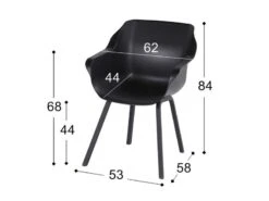 Hartman Tuinstoel Sophie Element Zwart -Caravan Kampeer Winkel 15 1 hartman tuinstoel sophie element zwart 21680008