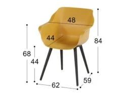 Hartman Tuinstoel Sophie Studio Curry -Caravan Kampeer Winkel 23 1 hartman tuinstoel sophie studio curry 11681872